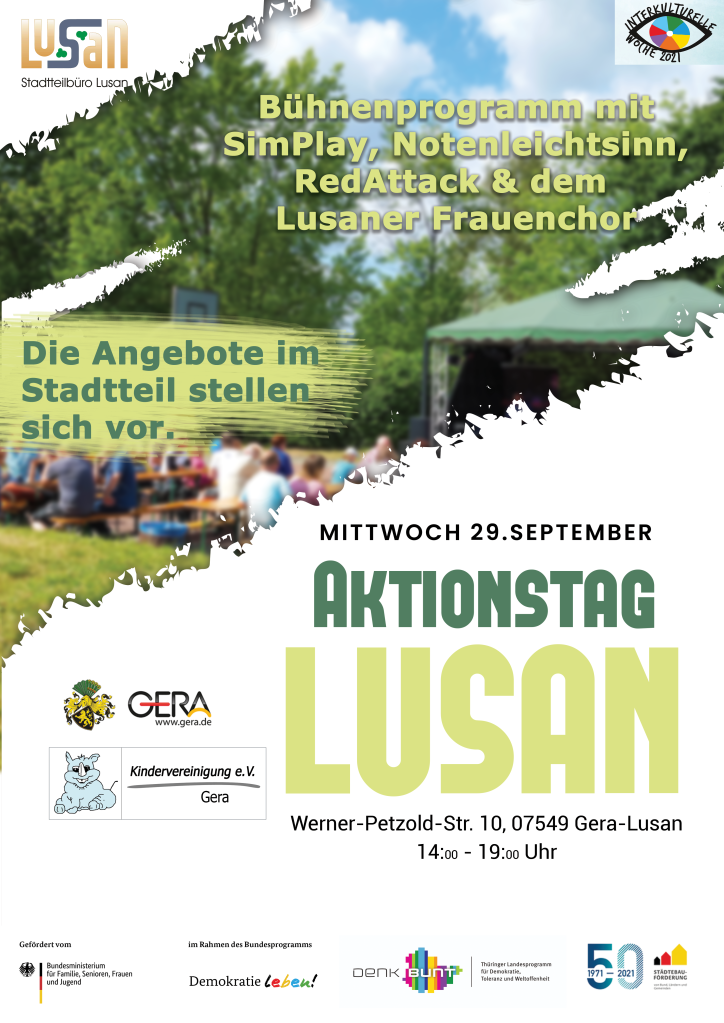 Plakat "Aktionstag Lusan"